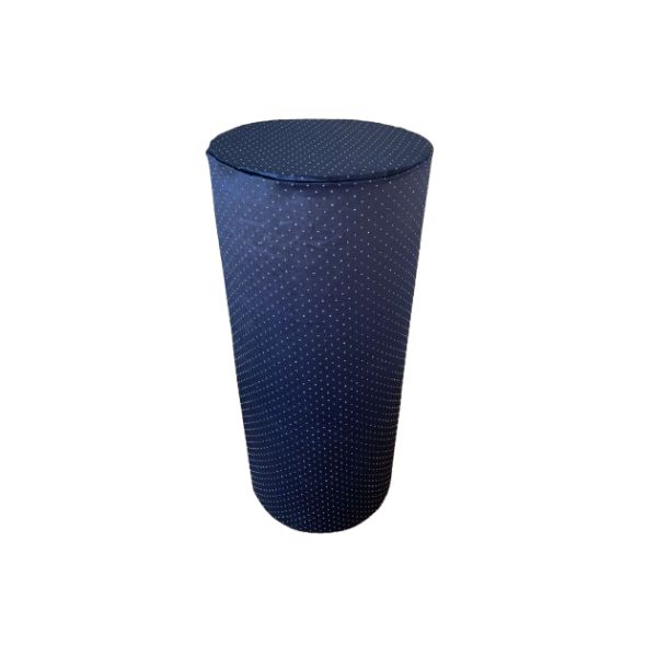 Capa Cilindro Alto - Azul com Strass